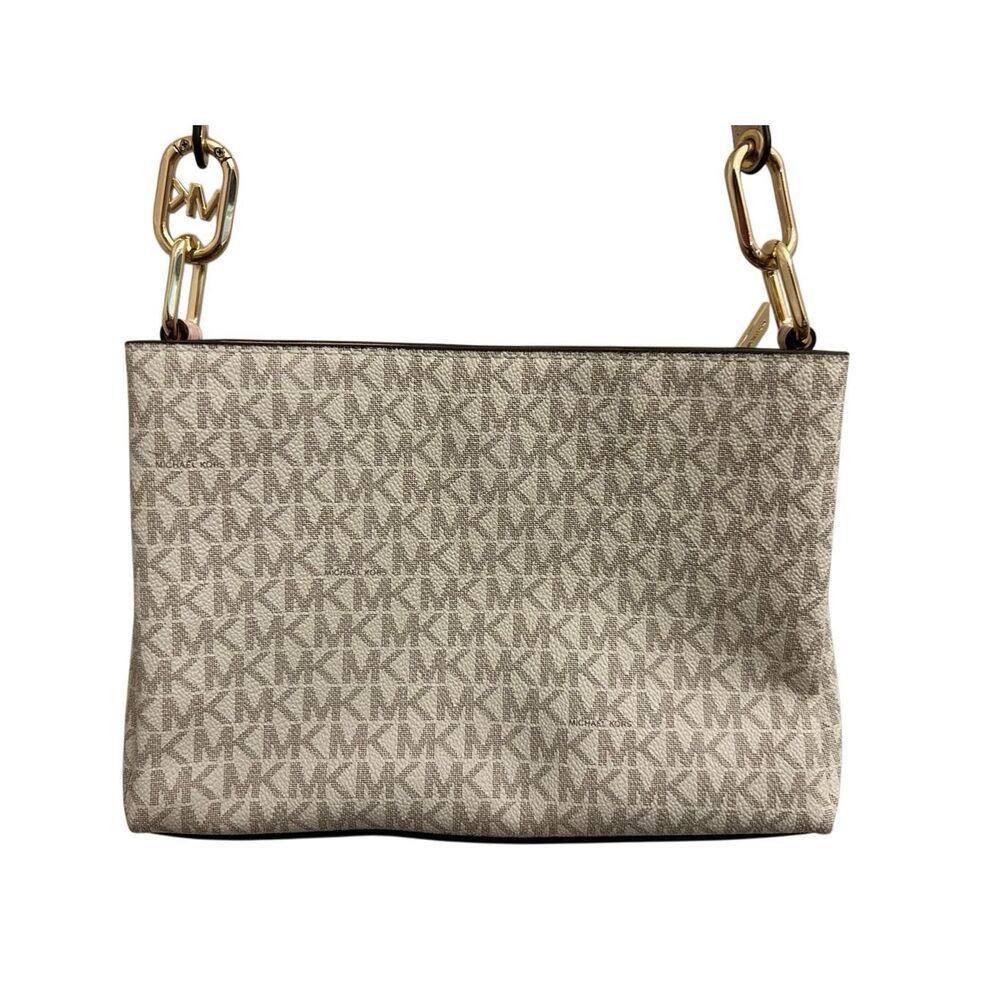 Michael Kors Trisha Medium Logo Crossbody Bag EUC - Picture 3 of 16